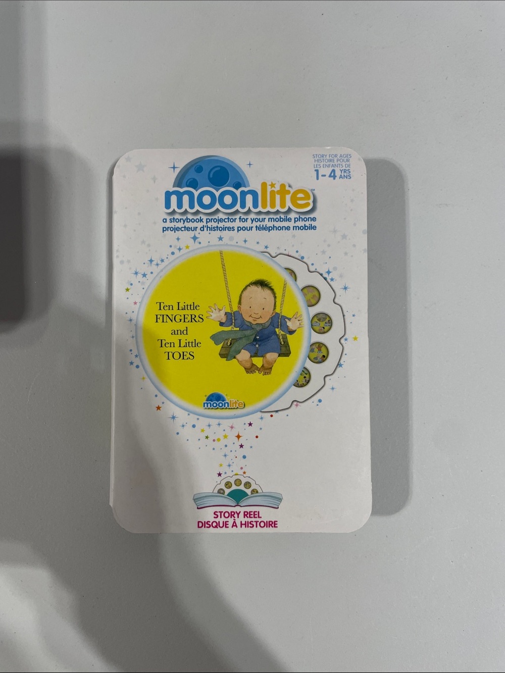 Moonlite Ten Little Fingers and Ten Little Toes Story Reel - Yellow/Blue